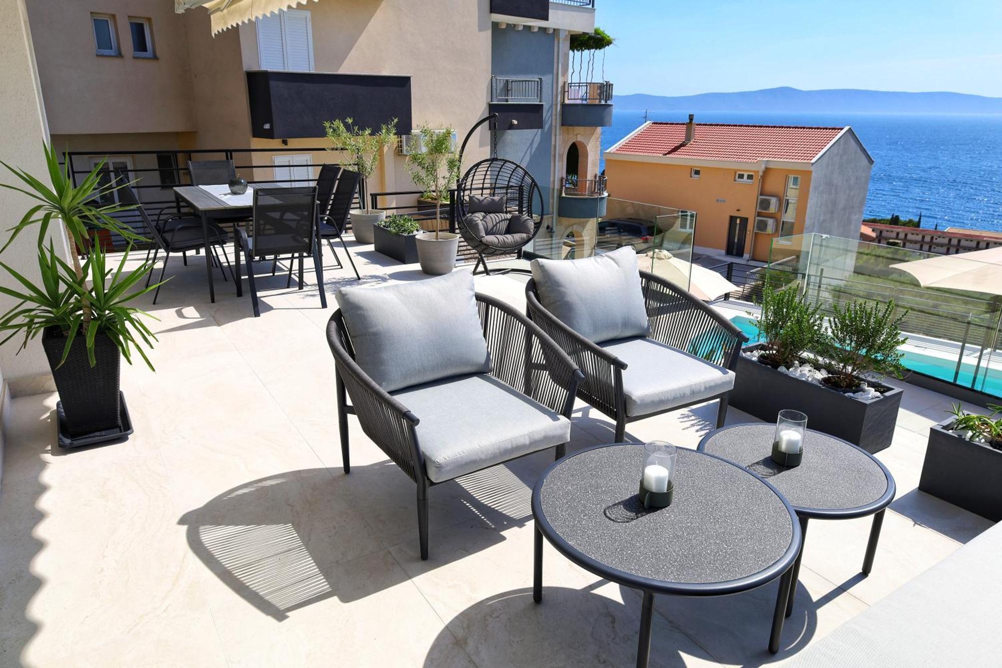 Luxury Holiday Home Dioniz Подгора Экстерьер фото